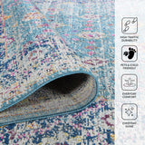 Amer Rugs ETE-28 Eternal Farmhouse Floral /Blue Area Rug