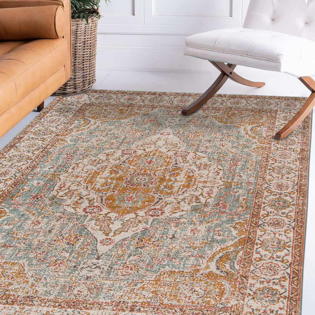 Amer Rugs ETE-3 Eternal Farmhouse Oriental /Ivory Area Rug