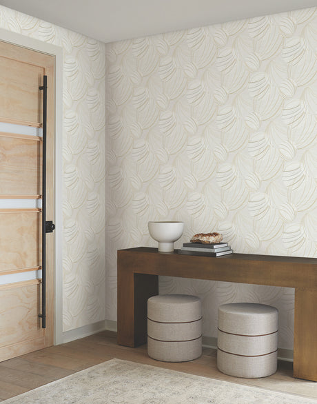 York EV3906 Floating Lanterns Blonde Wallpaper