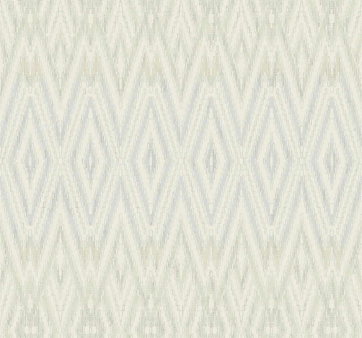 York EV3914 Diamond Marquise Blue & Neutral Wallpaper