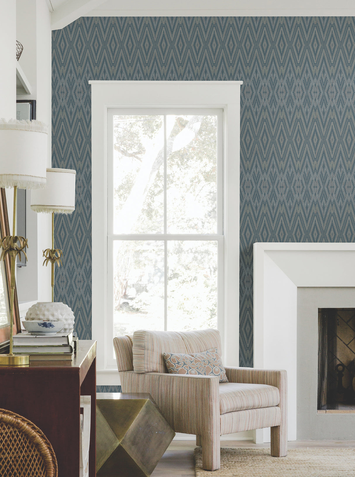 York EV3915 Diamond Marquise Tropicana Wallpaper