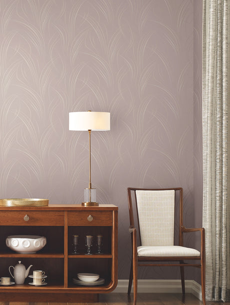 York EV3935 Graceful Wisp Lavender Wallpaper