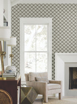York EV3966 Bayside Basket Weave Mocha Wallpaper