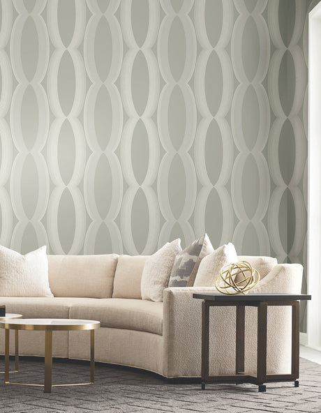 York EV3983 Progression Ogee Light Neutral Wallpaper