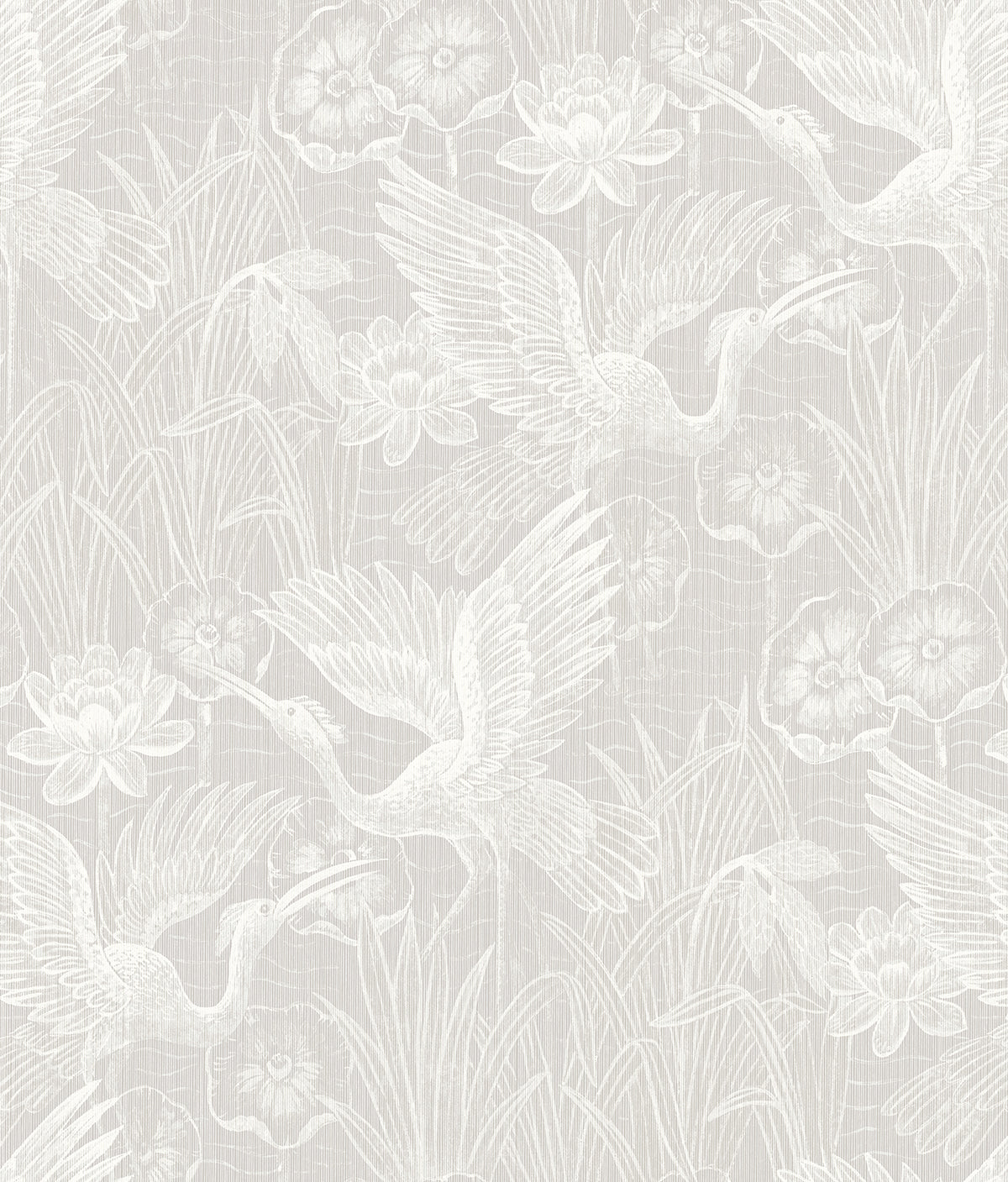 Seabrook EW11500 White Heron Floral