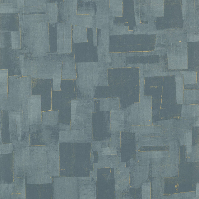 THREADS EW15018.615.0 CUBIST TEAL Wallpaper - Eade's Wallpaper