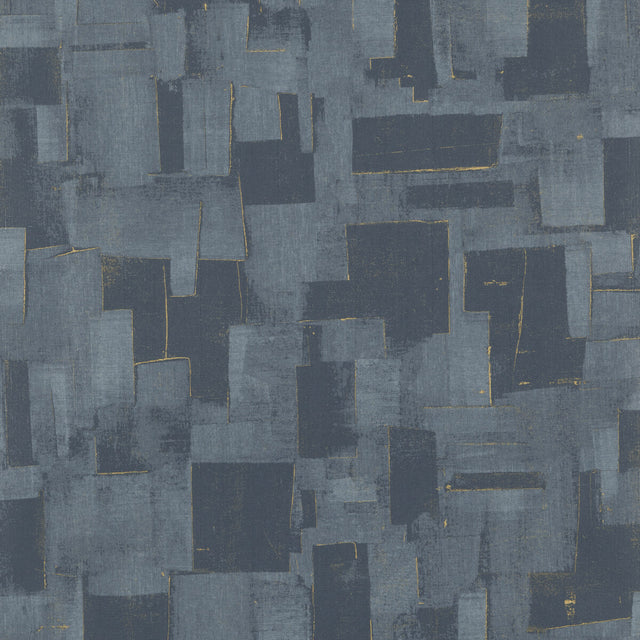 THREADS EW15018.680.0 CUBIST INDIGO Wallpaper - Eade's Wallpaper