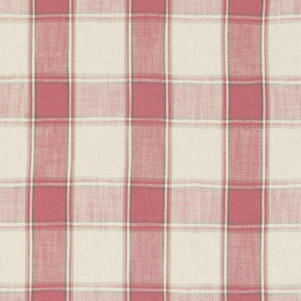 CLARKE AND CLARKE F0586/04.CAC.0 MONTROSE RASPBERRY Fabric - Eade's Wallpaper