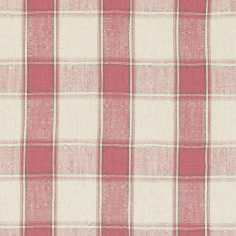 CLARKE AND CLARKE F0586/04.CAC.0 MONTROSE RASPBERRY Fabric - Eade's Wallpaper