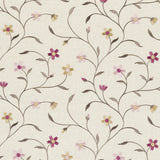 CLARKE AND CLARKE F0599/05.CAC.0 MELLOR RASPBERRY Fabric - Eade's Wallpaper