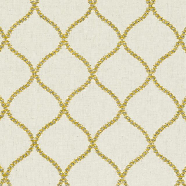CLARKE AND CLARKE F0601/01.CAC.0 SAWLEY CITRUS Fabric - Eade's Wallpaper