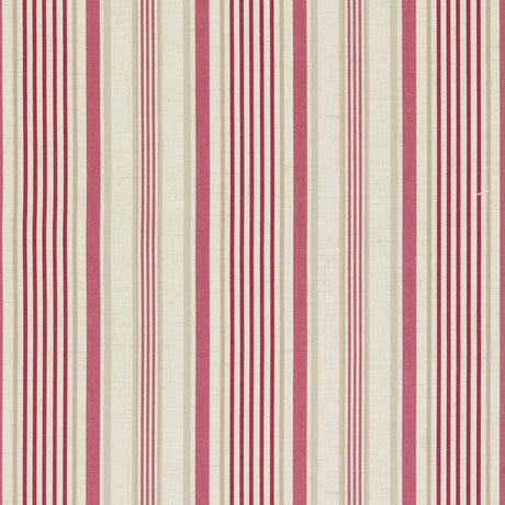 CLARKE AND CLARKE F0620/05.CAC.0 BELLE RASPBERRY Fabric - Eade's Wallpaper