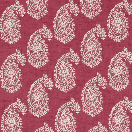 CLARKE AND CLARKE F0623/04.CAC.0 HARRIET RASPBERRY Fabric - Eade's Wallpaper