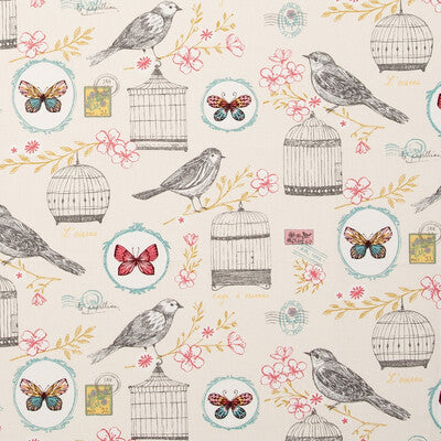 CLARKE AND CLARKE F0636/02.CAC.0 MELODIE NATURAL Fabric - Eade's Wallpaper
