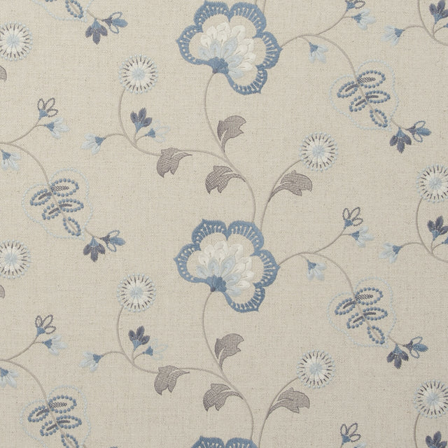 CLARKE AND CLARKE F0735/02.CAC.0 CHATSWORTH CHAMBRAY Fabric - Eade's Wallpaper