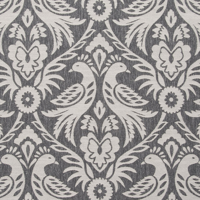 CLARKE AND CLARKE F0737/03.CAC.0 HAREWOOD CHARCOAL Fabric - Eade's Wallpaper