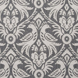 CLARKE AND CLARKE F0737/03.CAC.0 HAREWOOD CHARCOAL Fabric - Eade's Wallpaper