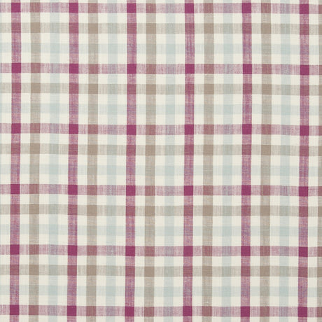 CLARKE AND CLARKE F0738/05.CAC.0 HATFIELD RASPBERRY Fabric - Eade's Wallpaper