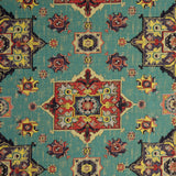CLARKE AND CLARKE F0798/01.CAC.0 MALATYA AQUA Fabric - Eade's Wallpaper