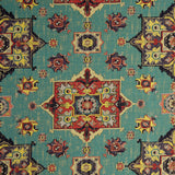 CLARKE AND CLARKE F0798/01.CAC.0 MALATYA AQUA Fabric - Eade's Wallpaper