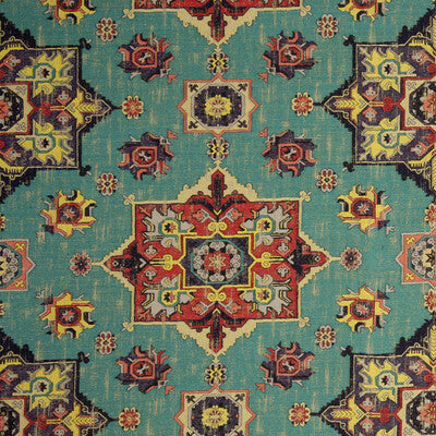 CLARKE AND CLARKE F0798/01.CAC.0 MALATYA AQUA Fabric - Eade's Wallpaper