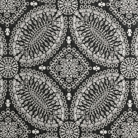 CLARKE AND CLARKE F0879/01.CAC.0 BW1007 BLACK/WHITE Fabric - Eade's Wallpaper
