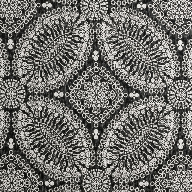 CLARKE AND CLARKE F0879/01.CAC.0 BW1007 BLACK/WHITE Fabric - Eade's Wallpaper