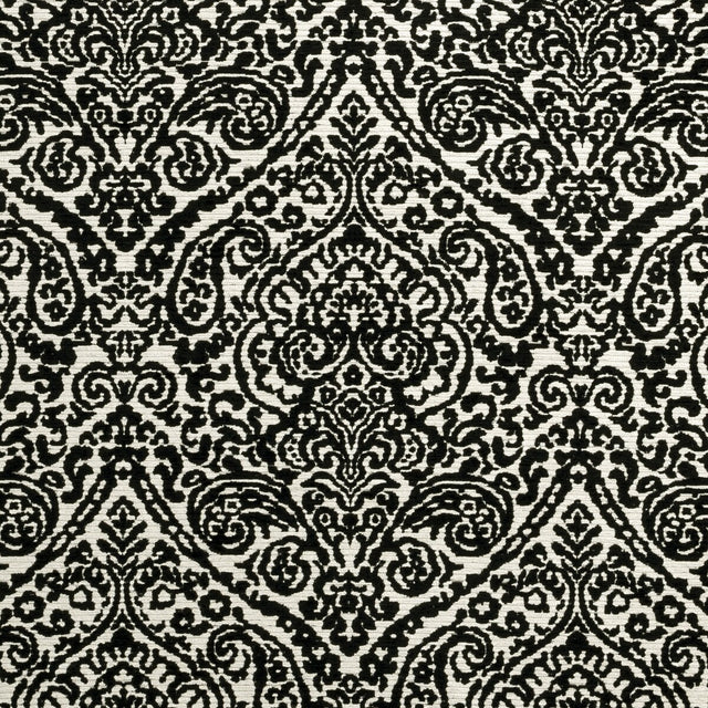 CLARKE AND CLARKE F0896/01.CAC.0 BW1023 BLACK/WHITE Fabric - Eade's Wallpaper