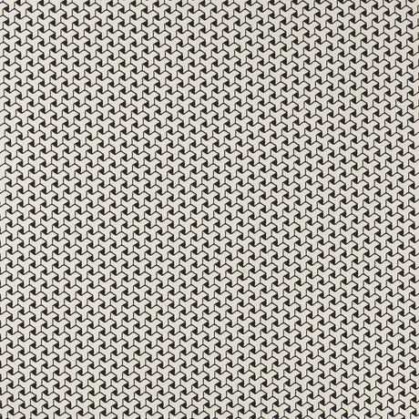 CLARKE AND CLARKE F0907/01.CAC.0 BW1034 BLACK/WHITE Fabric - Eade's Wallpaper