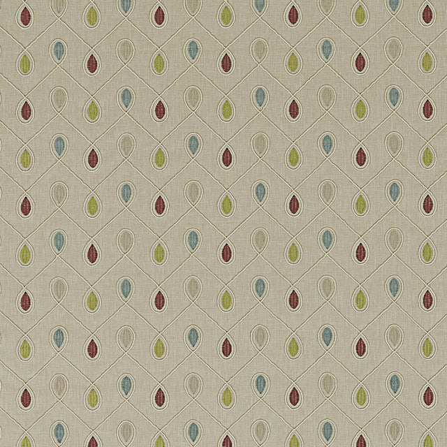 CLARKE AND CLARKE F0936/04.CAC.0 HEALEY RASPBERRY/DUCKEGG Fabric - Eade's Wallpaper