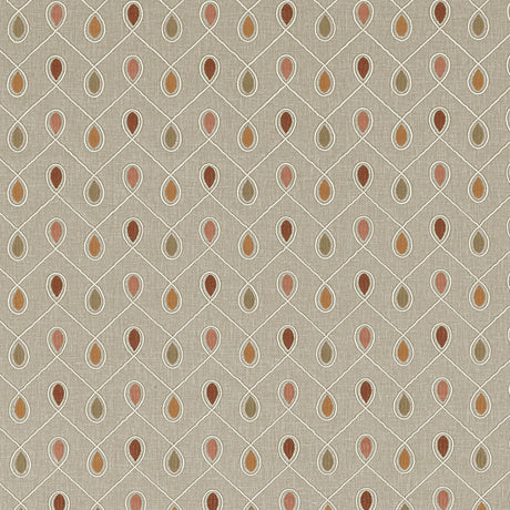 CLARKE AND CLARKE F0936/05.CAC.0 HEALEY SPICE Fabric - Eade's Wallpaper