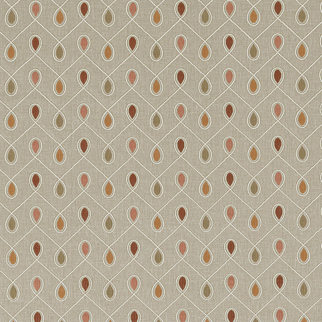 CLARKE AND CLARKE F0936/05.CAC.0 HEALEY SPICE Fabric - Eade's Wallpaper