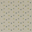 CLARKE AND CLARKE F0936/06.CAC.0 HEALEY TEAL/ACACIA Fabric - Eade's Wallpaper