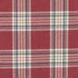 CLARKE AND CLARKE F0949/08.CAC.0 GLENMORE RED Fabric - Eade's Wallpaper