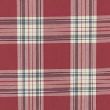 CLARKE AND CLARKE F0949/08.CAC.0 GLENMORE RED Fabric - Eade's Wallpaper