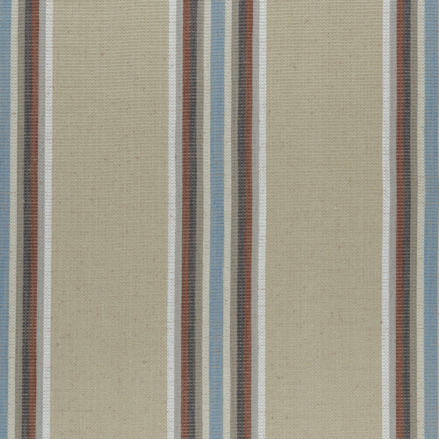 CLARKE AND CLARKE F0955/02.CAC.0 IMANI CINNABAR/AQUA Fabric - Eade's Wallpaper