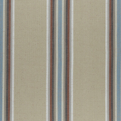 CLARKE AND CLARKE F0955/02.CAC.0 IMANI CINNABAR/AQUA Fabric - Eade's Wallpaper