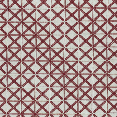 CLARKE AND CLARKE F0957/04.CAC.0 MAKENZI RED Fabric - Eade's Wallpaper
