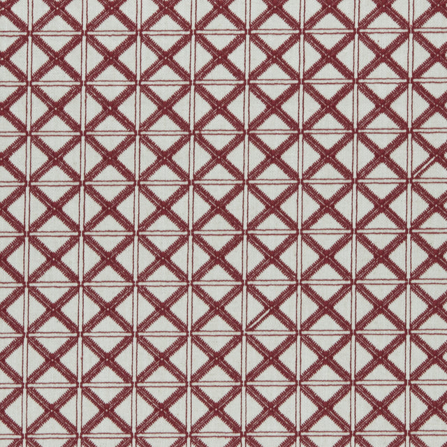 CLARKE AND CLARKE F0957/04.CAC.0 MAKENZI RED Fabric - Eade's Wallpaper