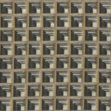 CLARKE AND CLARKE F0959/01.CAC.0 ONI CHARCOAL/CINNAMON Fabric - Eade's Wallpaper