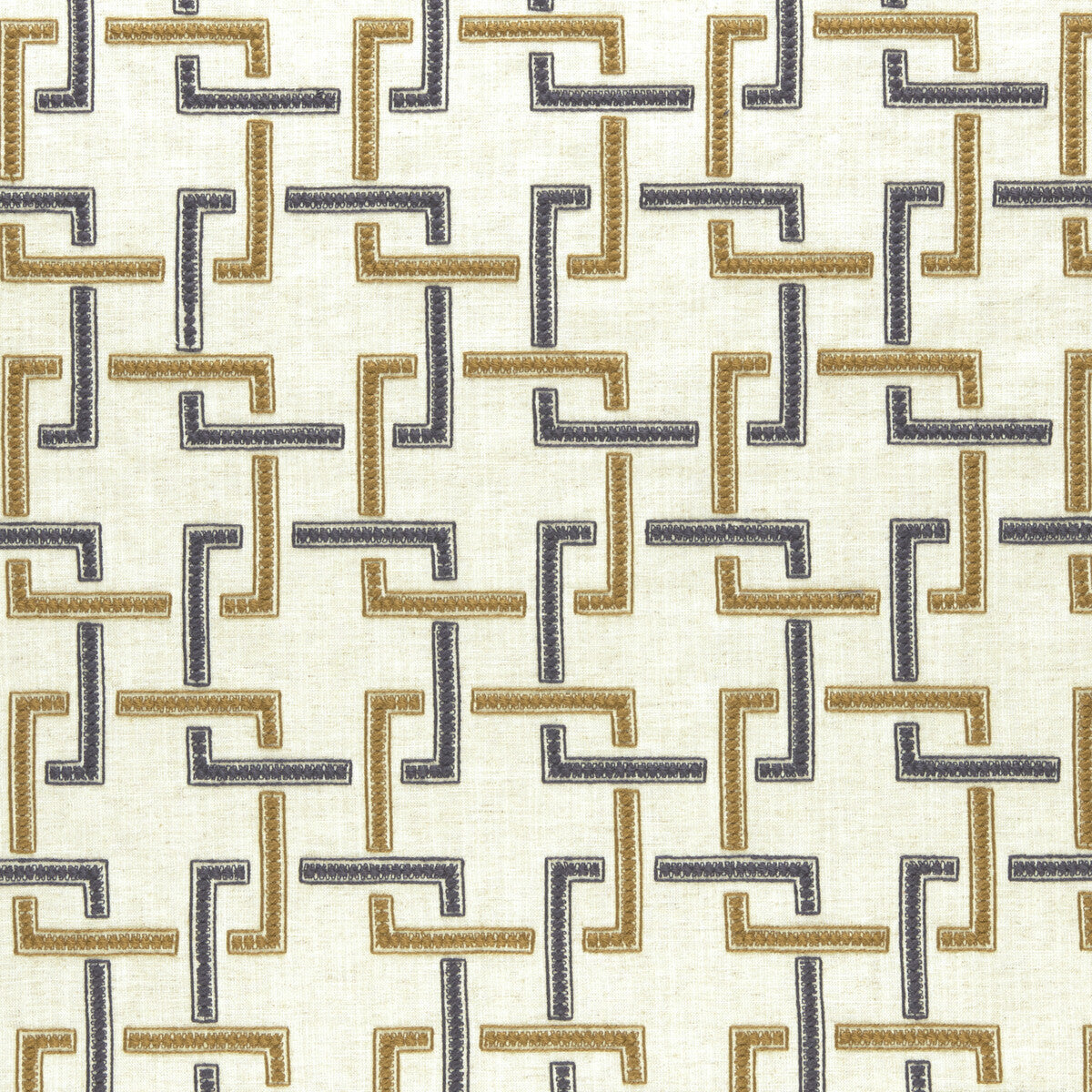 CLARKE AND CLARKE F0960/01.CAC.0 SEKAI CHARCOAL/CINNAMON Fabric - Eade's Wallpaper