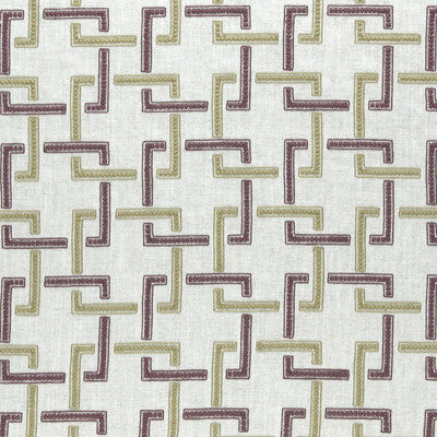 CLARKE AND CLARKE F0960/04.CAC.0 SEKAI ORCHID/WILLOW Fabric - Eade's Wallpaper
