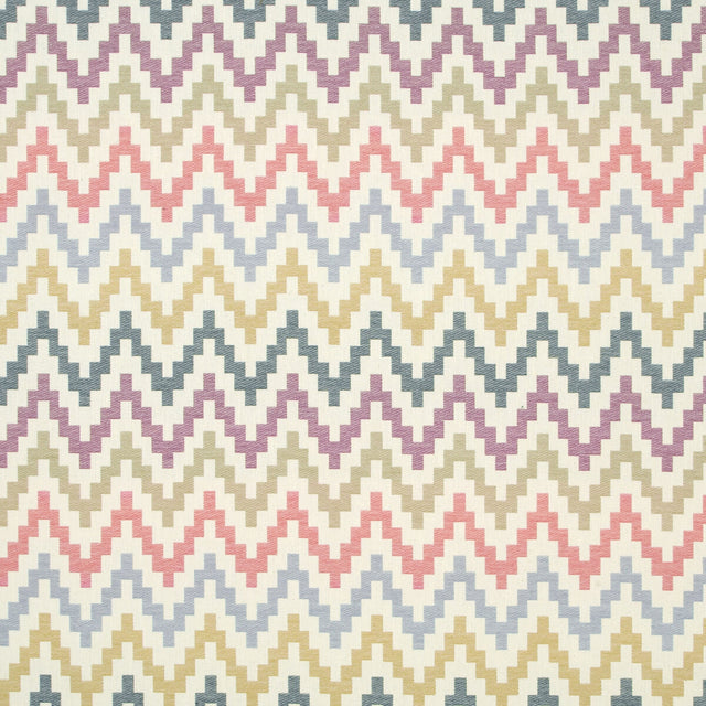 CLARKE AND CLARKE F0996/03.CAC.0 KLAUDIA INDIGO/CRANBERRY Fabric - Eade's Wallpaper