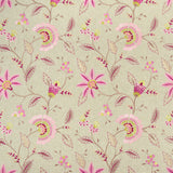 CLARKE AND CLARKE F1004/05.CAC.0 DELAMERE RASPBERRY Fabric - Eade's Wallpaper