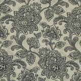 CLARKE AND CLARKE F1044/01.CAC.0 CRANBROOK CHARCOAL Fabric - Eade's Wallpaper