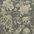 CLARKE AND CLARKE F1048/01.CAC.0 SISSINGHURST CHARCOAL Fabric - Eade's Wallpaper