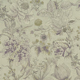 CLARKE AND CLARKE F1048/04.CAC.0 SISSINGHURST HEATHER/OLIVE Fabric - Eade's Wallpaper