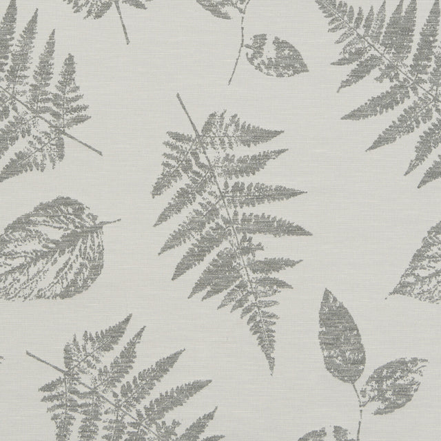 CLARKE AND CLARKE F1059/06.CAC.0 FOLIAGE SILVER Fabric - Eade's Wallpaper