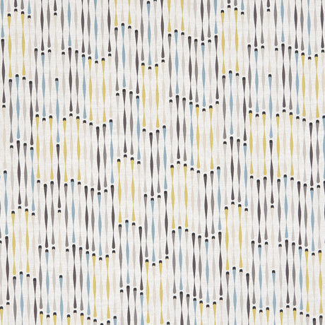 CLARKE AND CLARKE F1063/01.CAC.0 CASSANDRA CHARCOAL/CHARTREUSE Fabric - Eade's Wallpaper