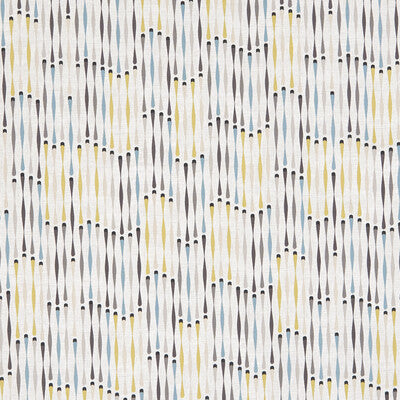 CLARKE AND CLARKE F1063/01.CAC.0 CASSANDRA CHARCOAL/CHARTREUSE Fabric - Eade's Wallpaper